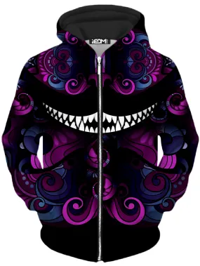 Down The Rabbit Hole Unisex Zip-Up Hoodie (Clearance)