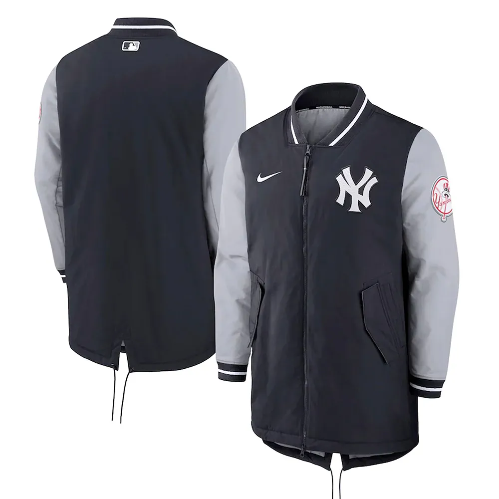 Dugout Performance NY Yankees Navy and Gray Jacket