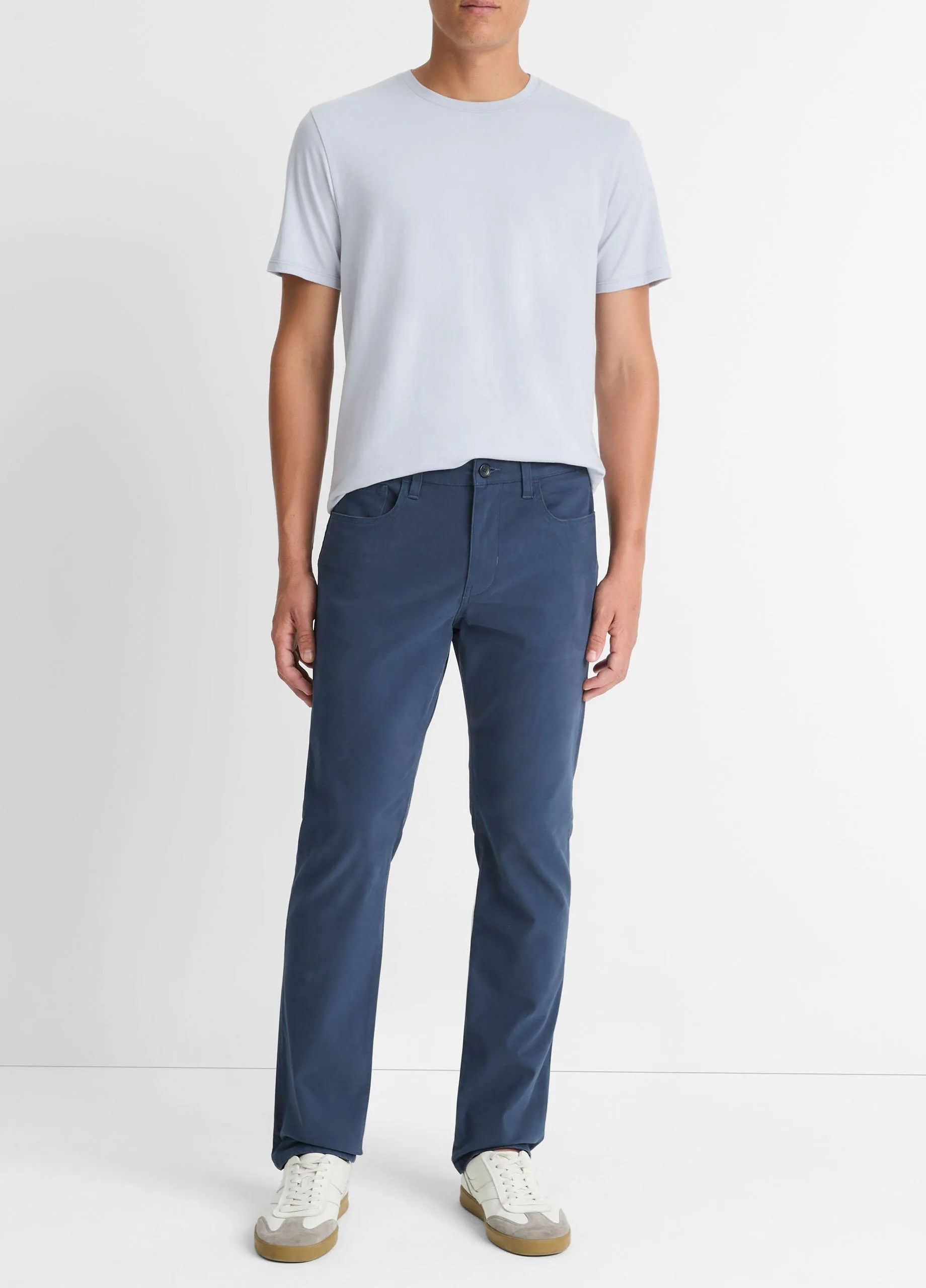 Dylan Slim 5-Pocket Peached Stretch-Cotton Pant