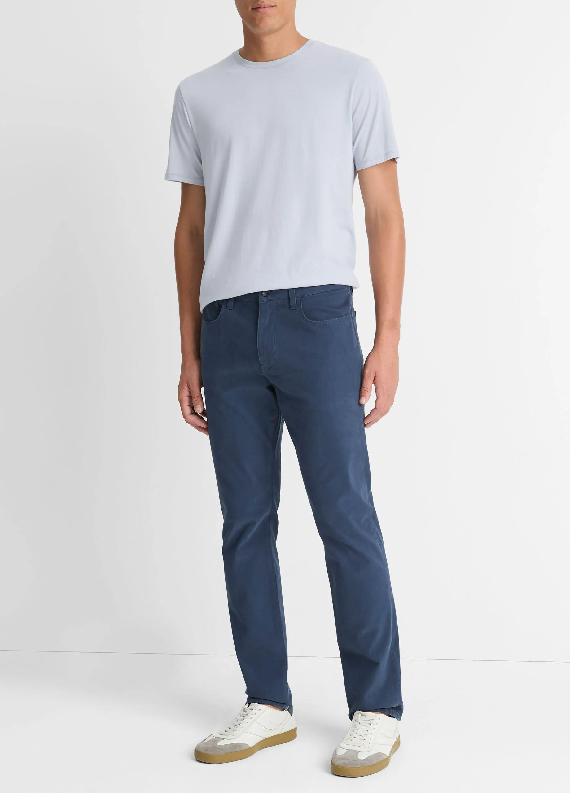 Dylan Slim 5-Pocket Peached Stretch-Cotton Pant