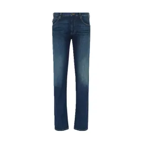 Emporio Armani Regular-fit J45 jeans in washed comfort denim