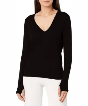 Enza Costa Loose Long Sleeve V-Neck Top