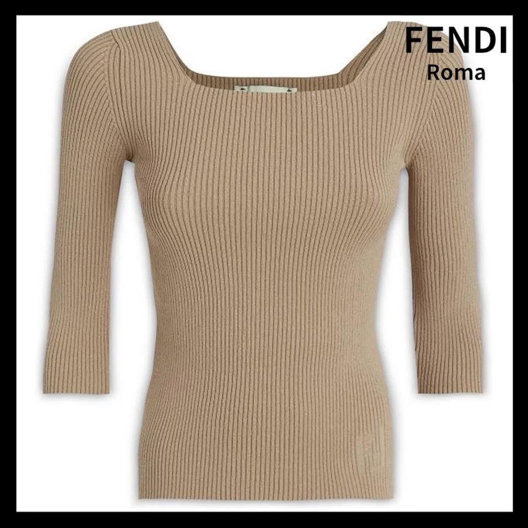 FENDI  |Logo V-neck & Crew neck