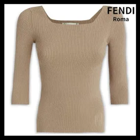 FENDI  |Logo V-neck & Crew neck