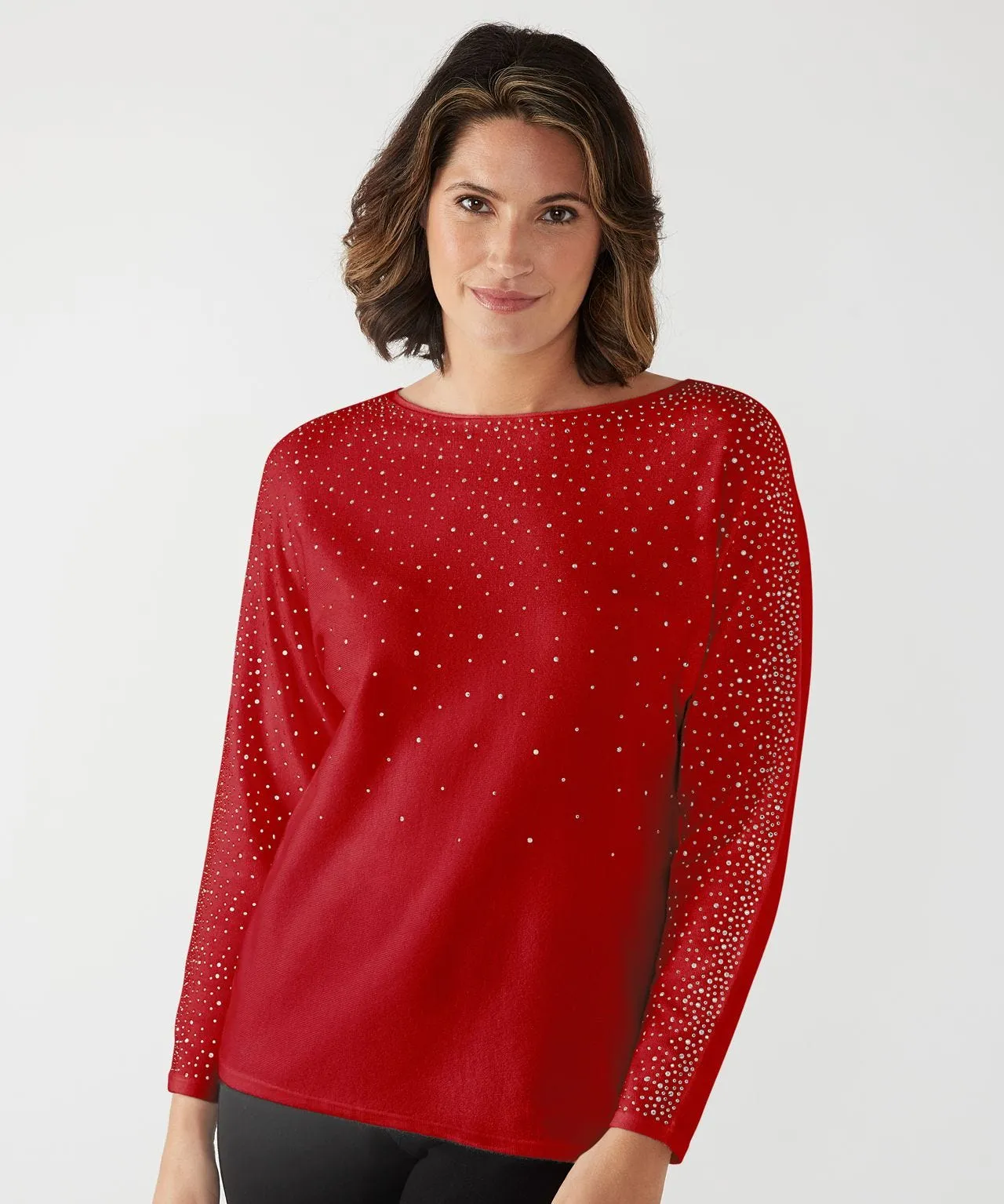 First Avenue Batwing Sparkle Jumper