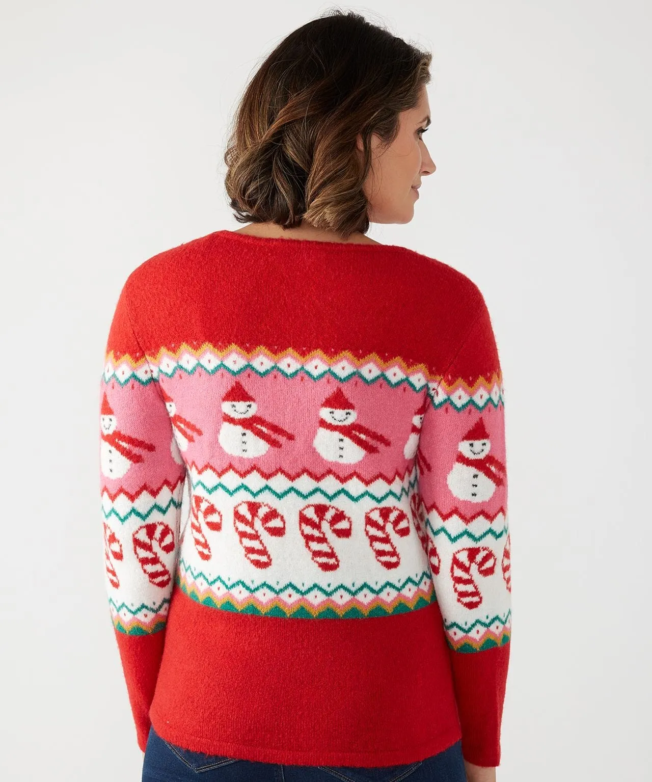 First Avenue Festive Snowman Jumper