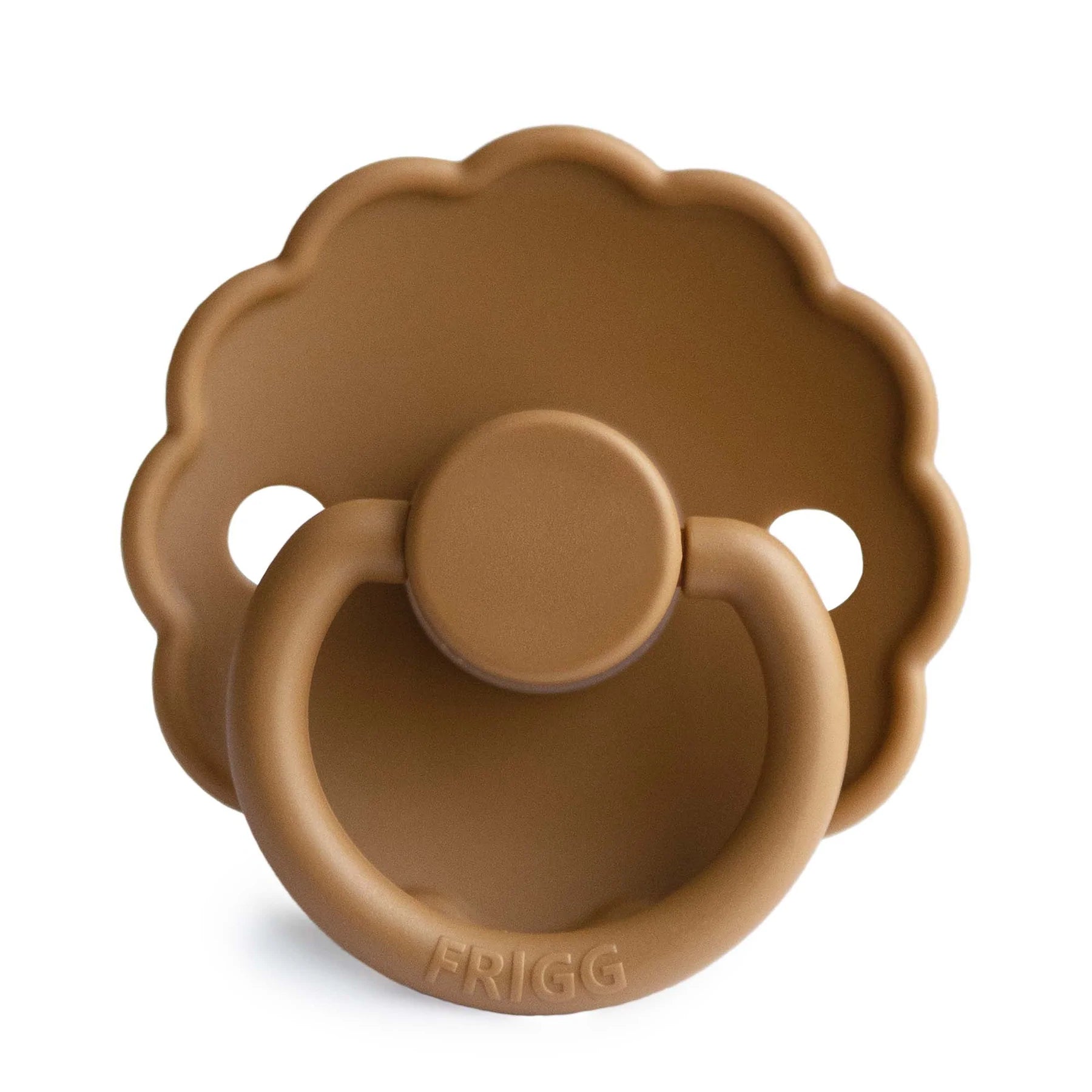 Frigg Pacifier - Daisy Cappuccino - Silicone  Size 2