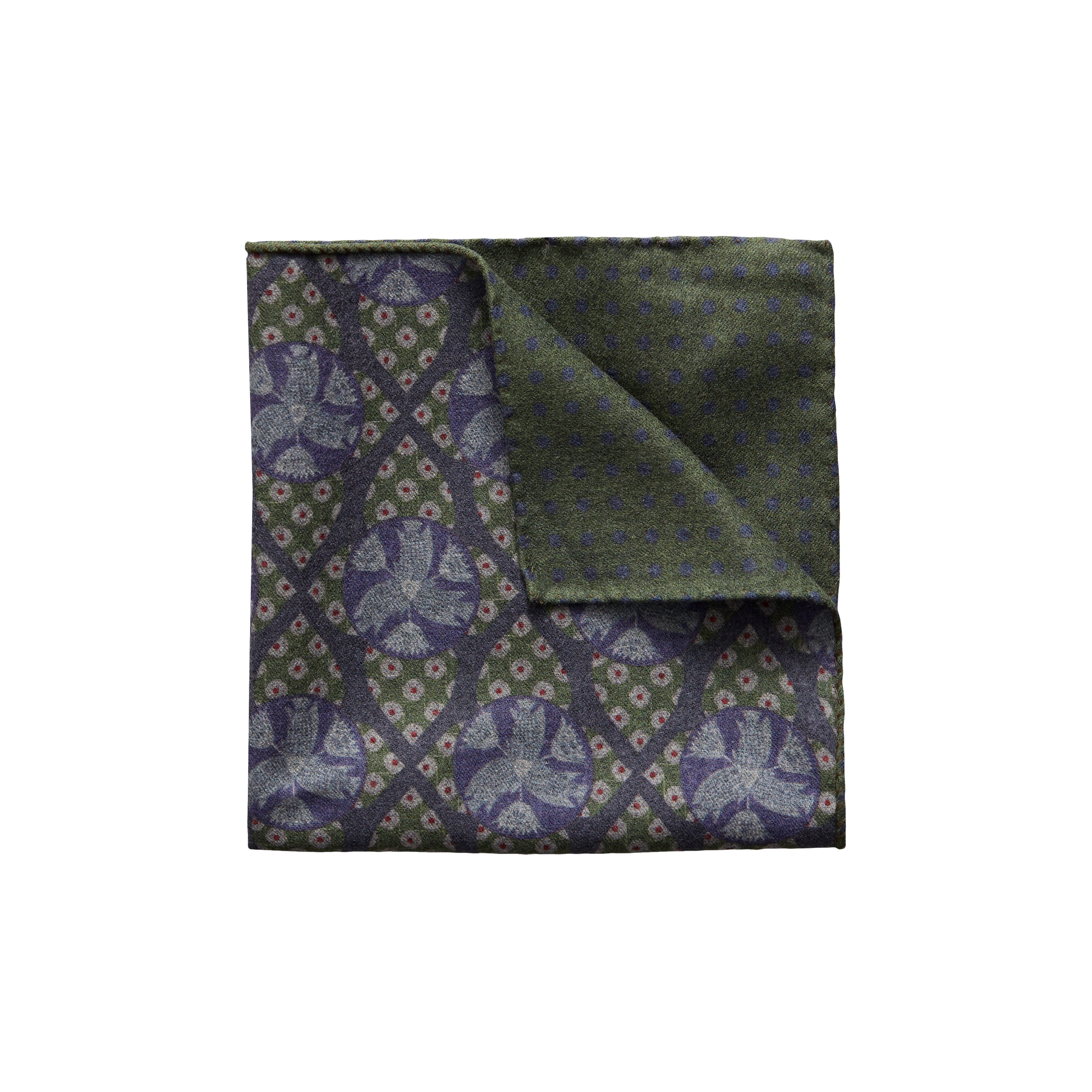 Geometric & Dotted Pocket Square