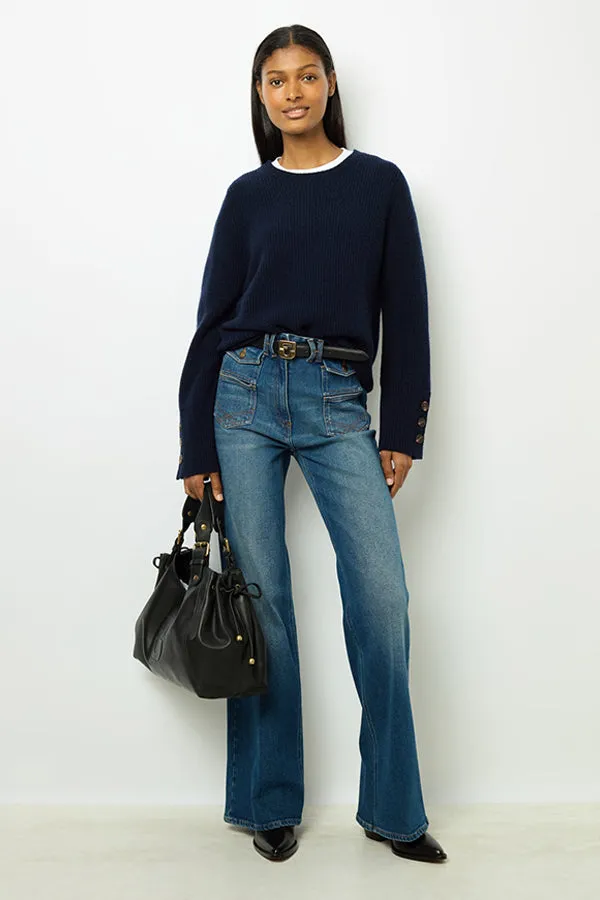 Gerard Darel JOYCA RIBBED WOOL SWEATER