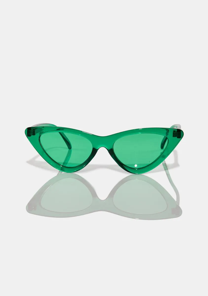 Green Cat Eye Color Therapy Glasses-