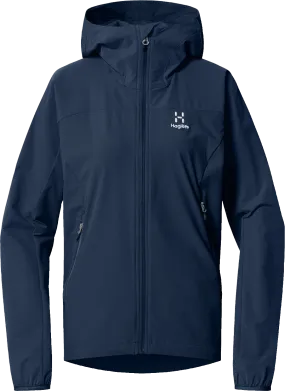 Haglöfs Women's Move Softshell Hood Tarn Blue | Buy Haglöfs Women's Move Softshell Hood Tarn Blue here | Outnorth