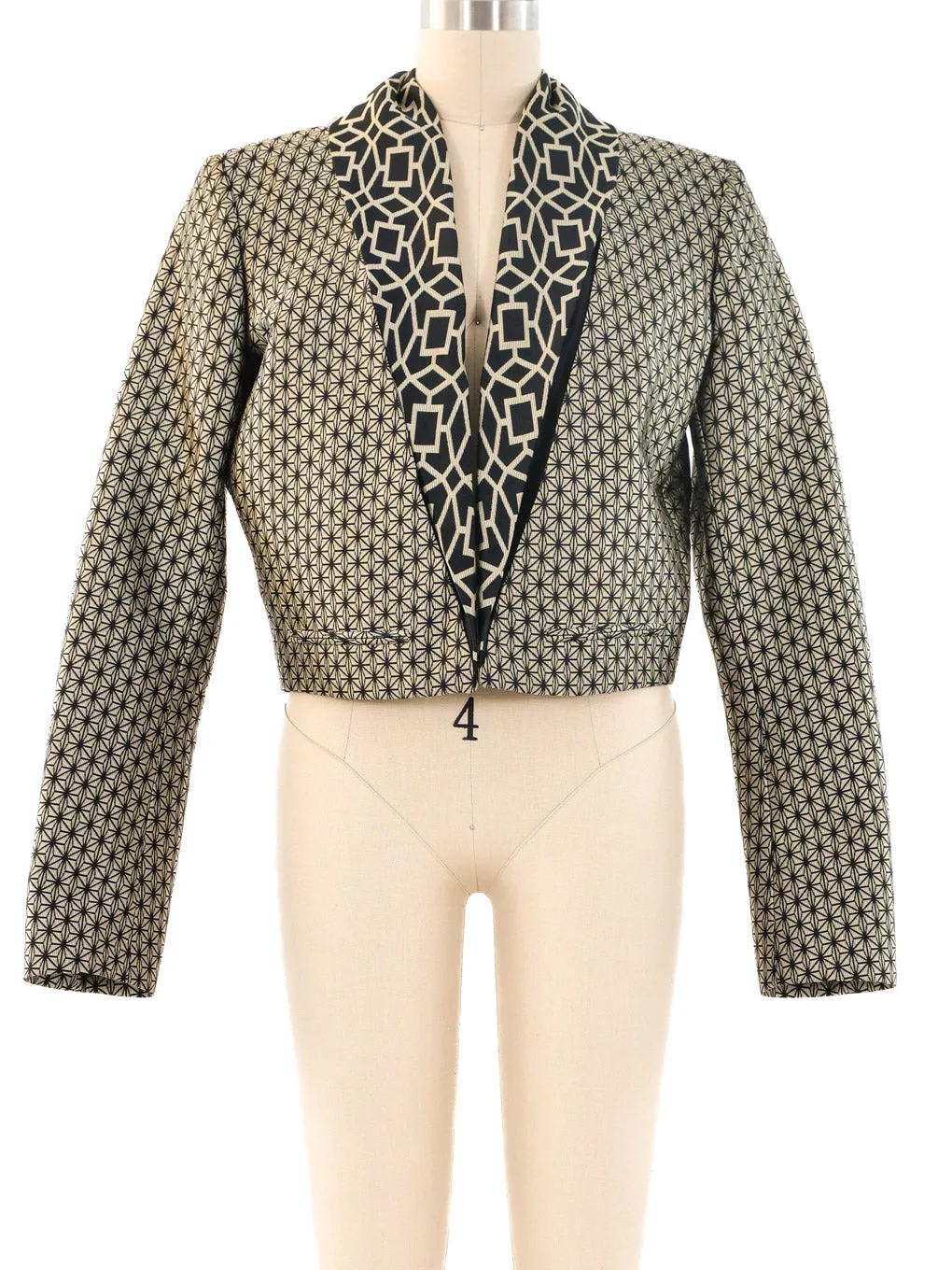 Haider Ackermann Graphic Pattern Cropped Jacket