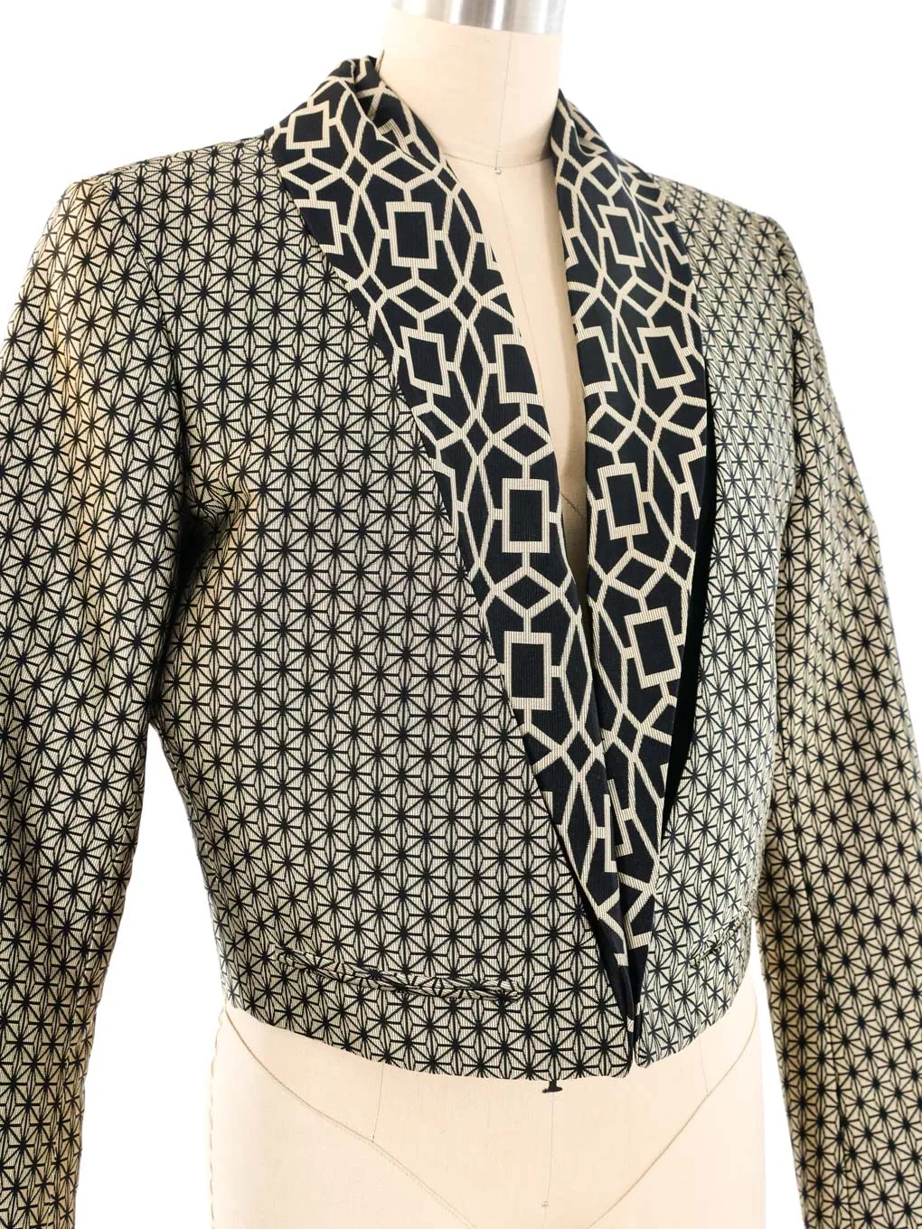 Haider Ackermann Graphic Pattern Cropped Jacket