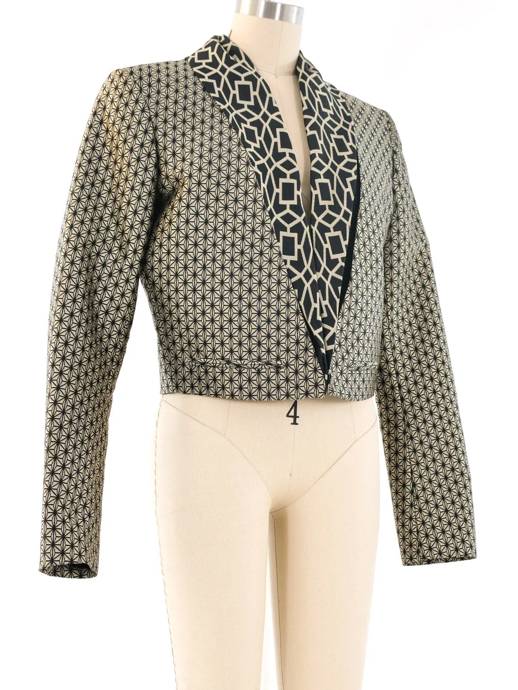 Haider Ackermann Graphic Pattern Cropped Jacket