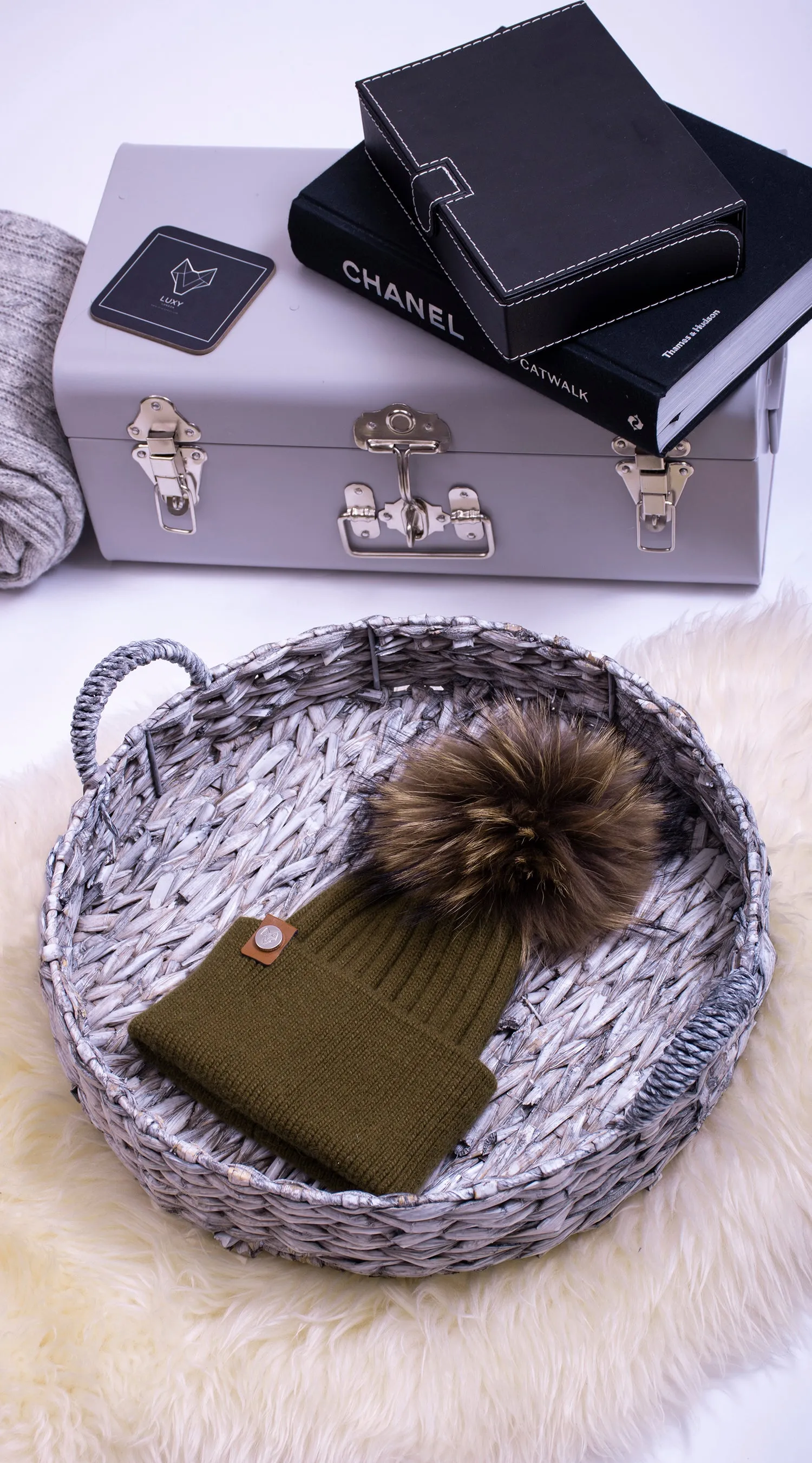 Harley Pom Pom Hat - Khaki