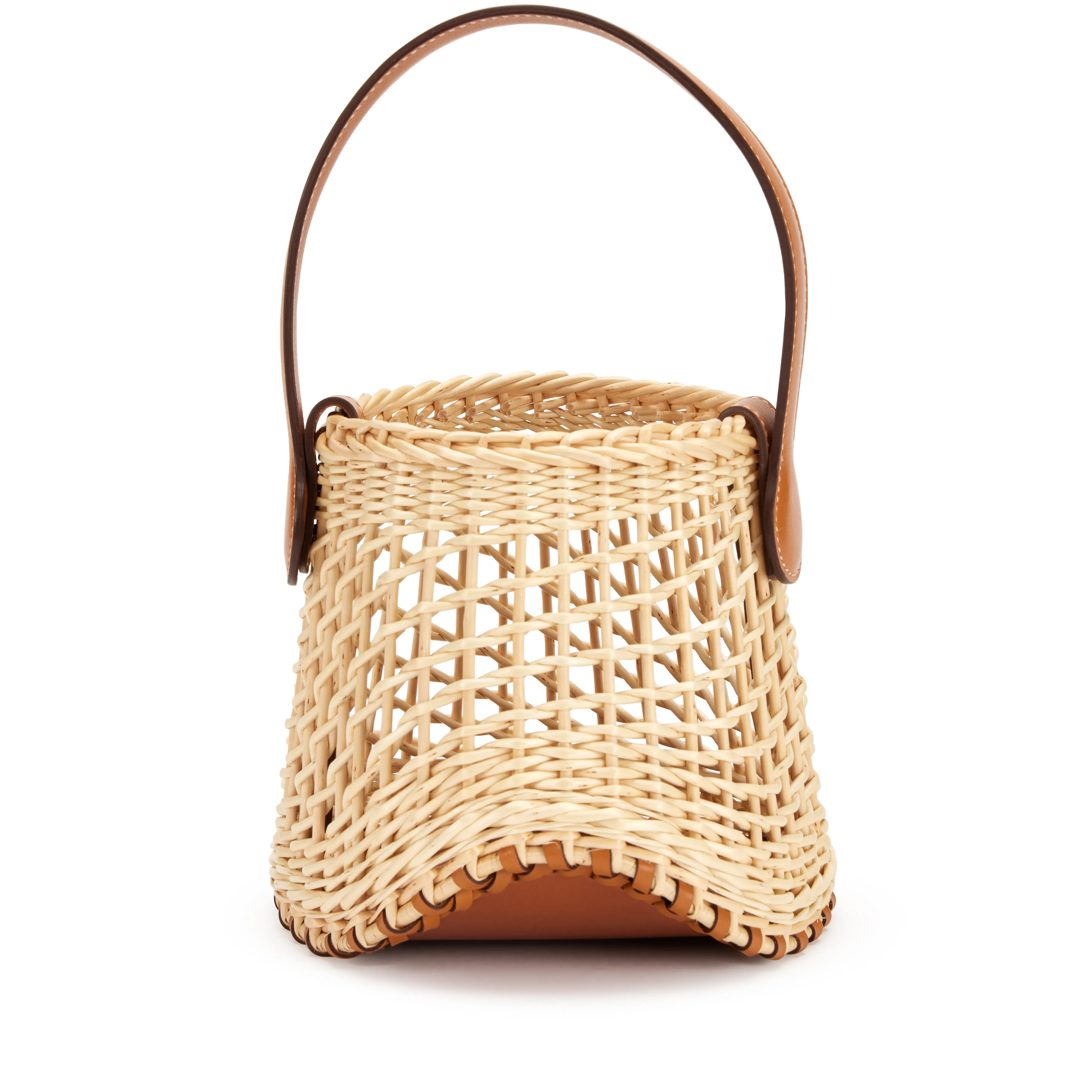 Hermès Naturel and Fauve Butler Wicker Sabot Picnic Bag Palladium Hardware, 2023