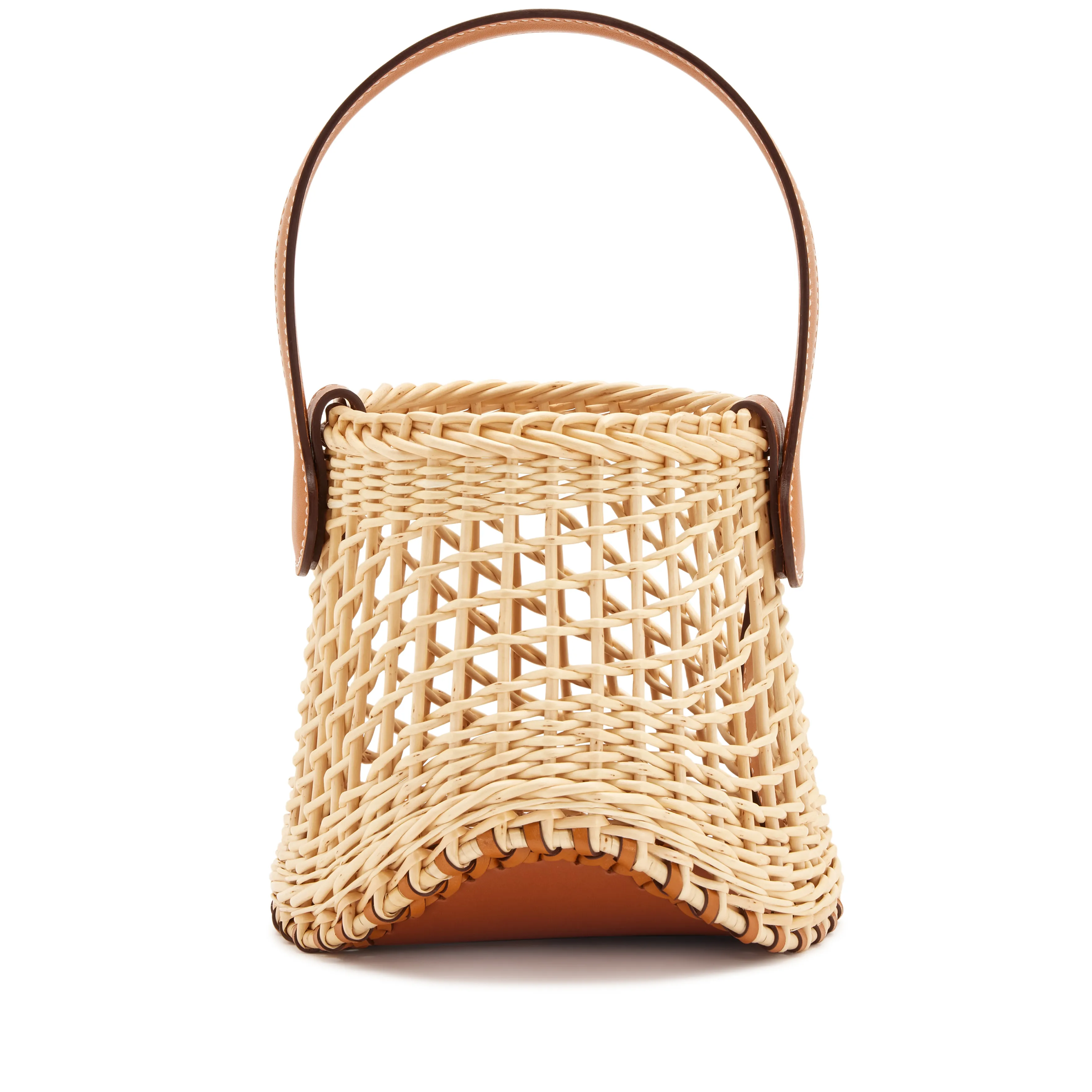 Hermès Naturel and Fauve Butler Wicker Sabot Picnic Bag Palladium Hardware, 2024