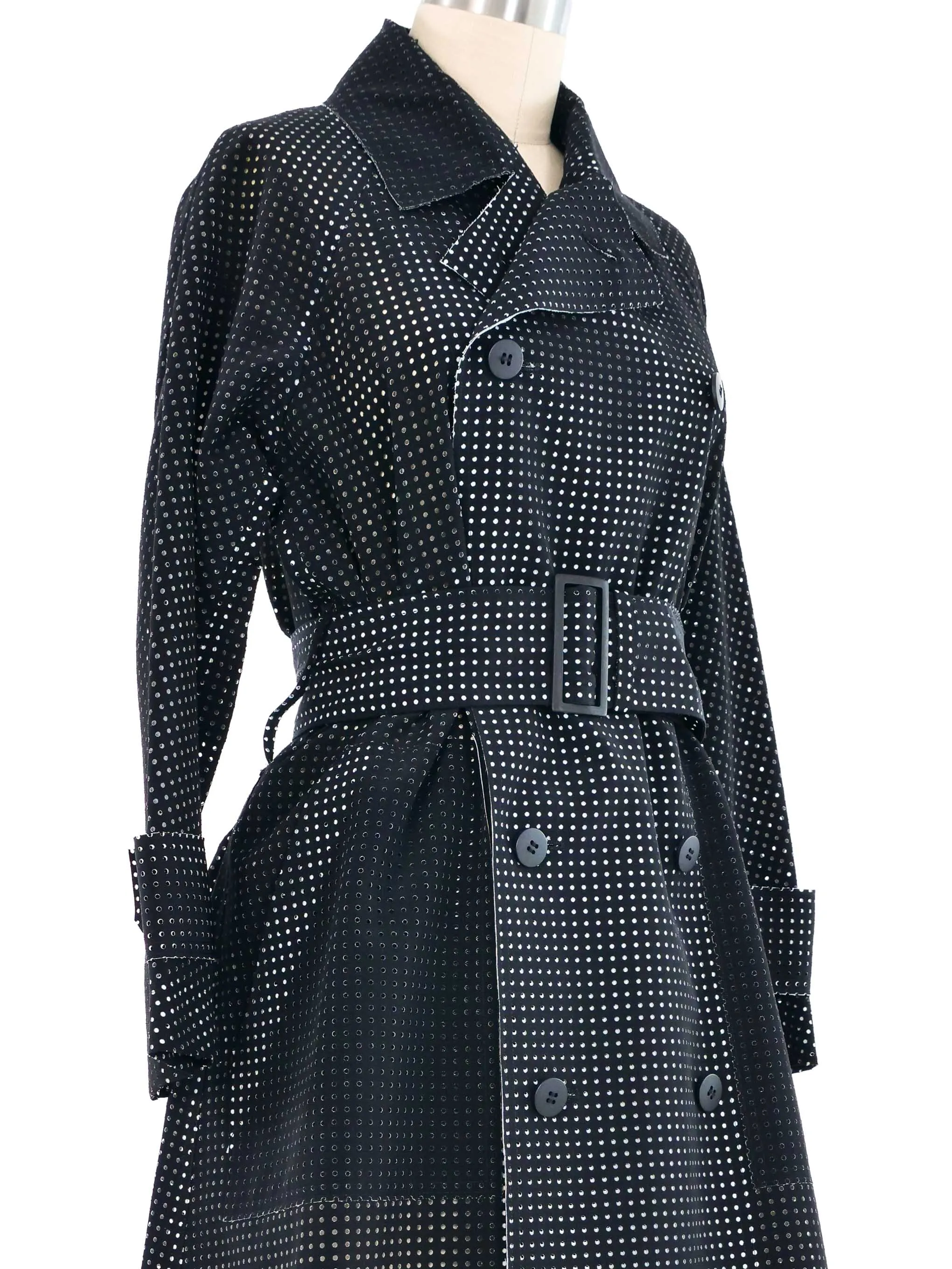 Issey Miyake Perforated Trench Coat