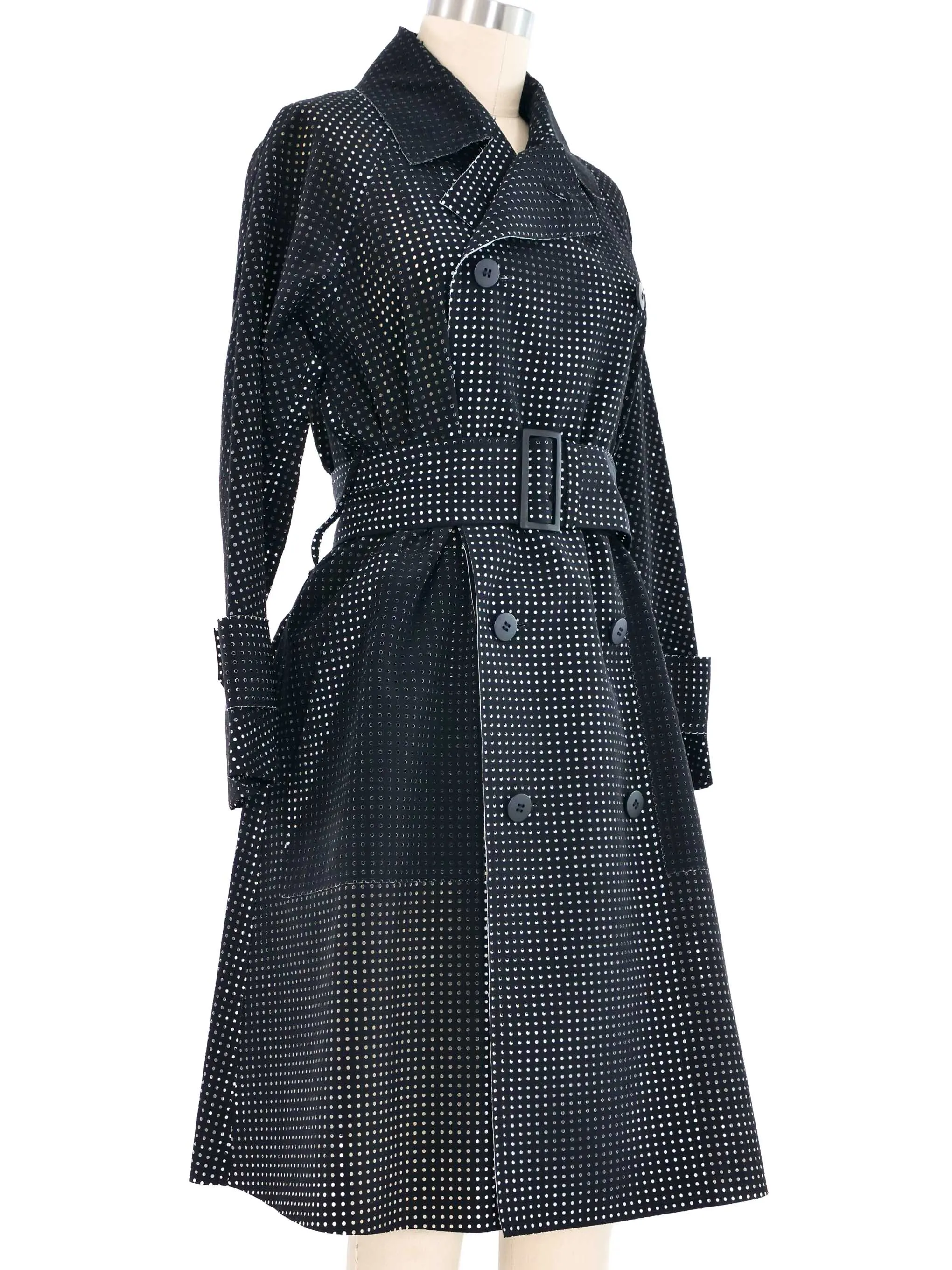 Issey Miyake Perforated Trench Coat