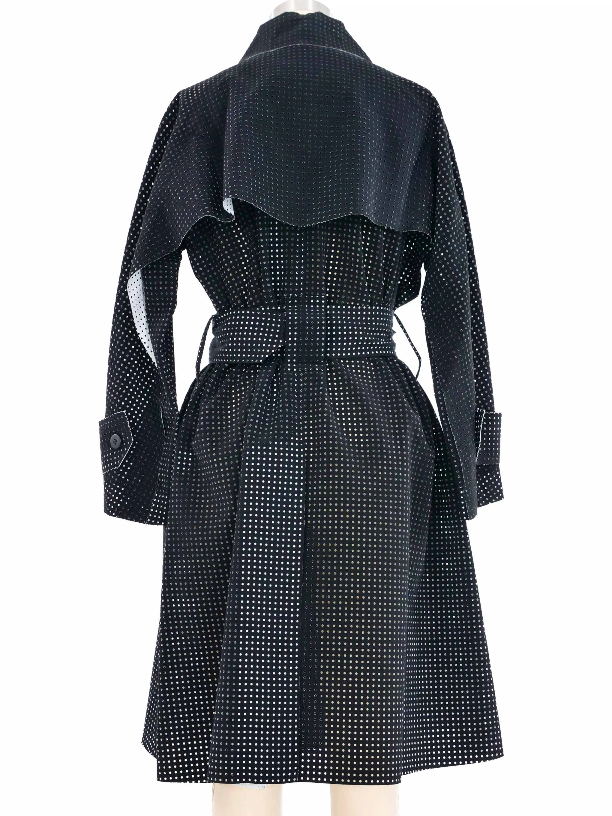 Issey Miyake Perforated Trench Coat