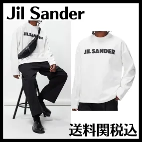 Jil Sander  |Crew Neck Street Style Long Sleeves Cotton Oversized