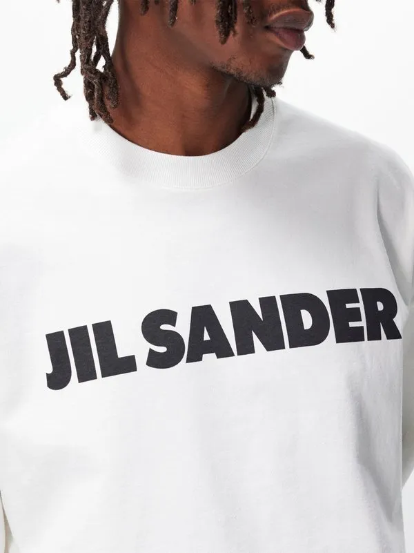 Jil Sander  |Crew Neck Street Style Long Sleeves Cotton Oversized