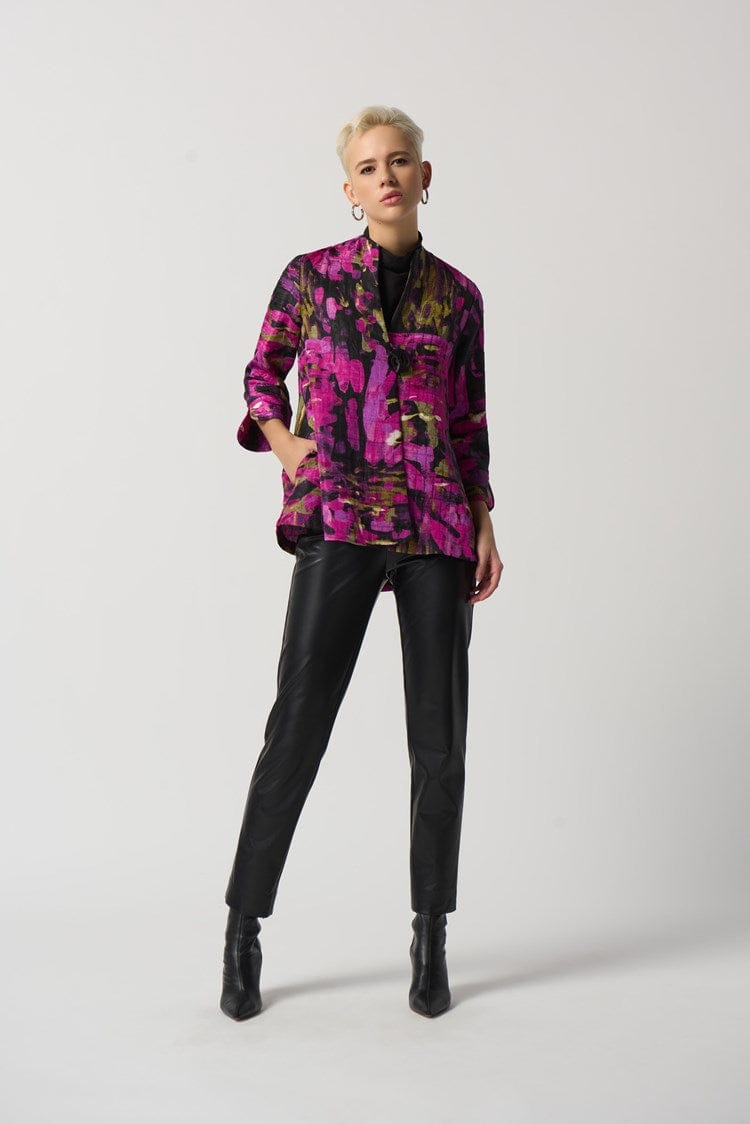 Joseph Ribkoff Abstract Print Trapeze Jacket - 233192 (T)