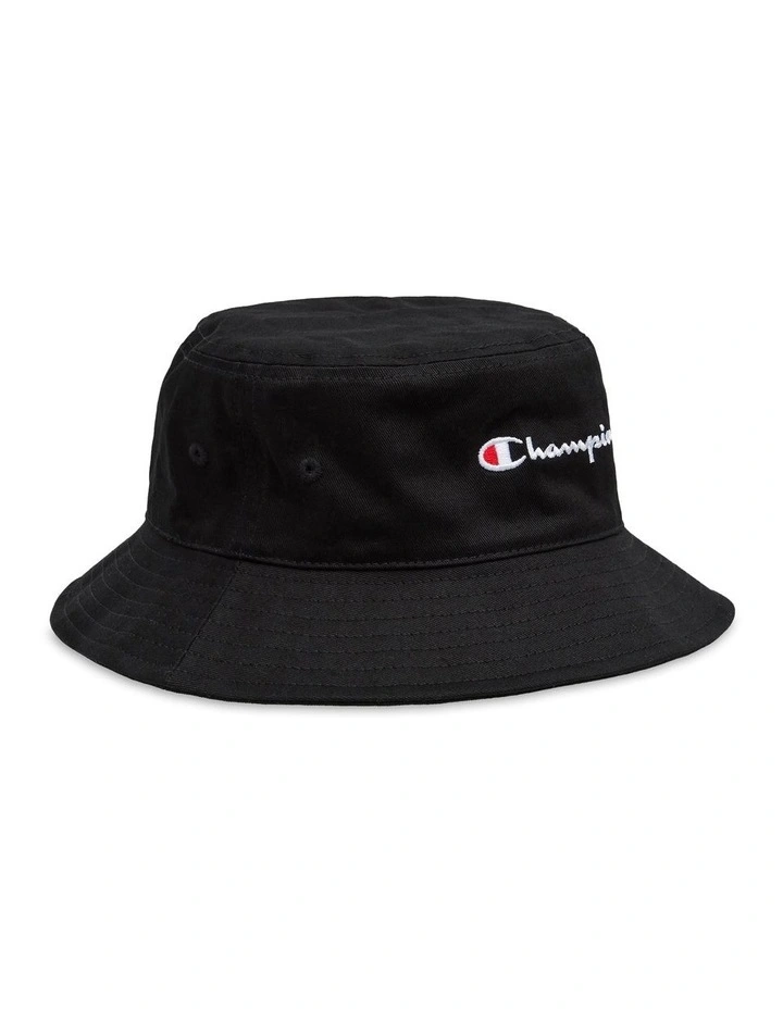 Juniors Script Bucket Hat in Black