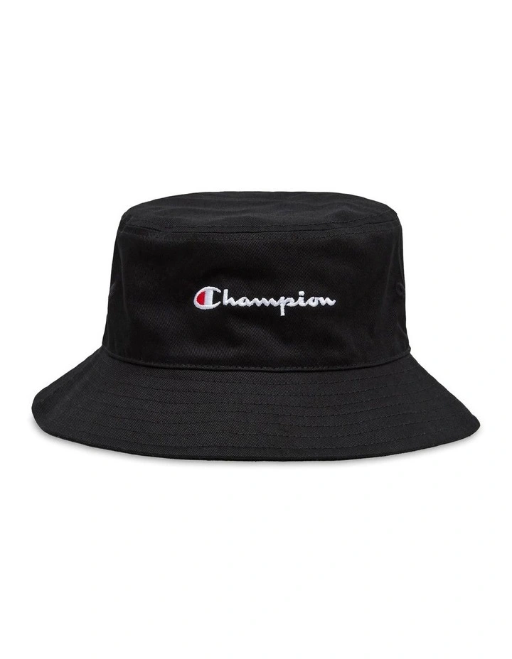 Juniors Script Bucket Hat in Black