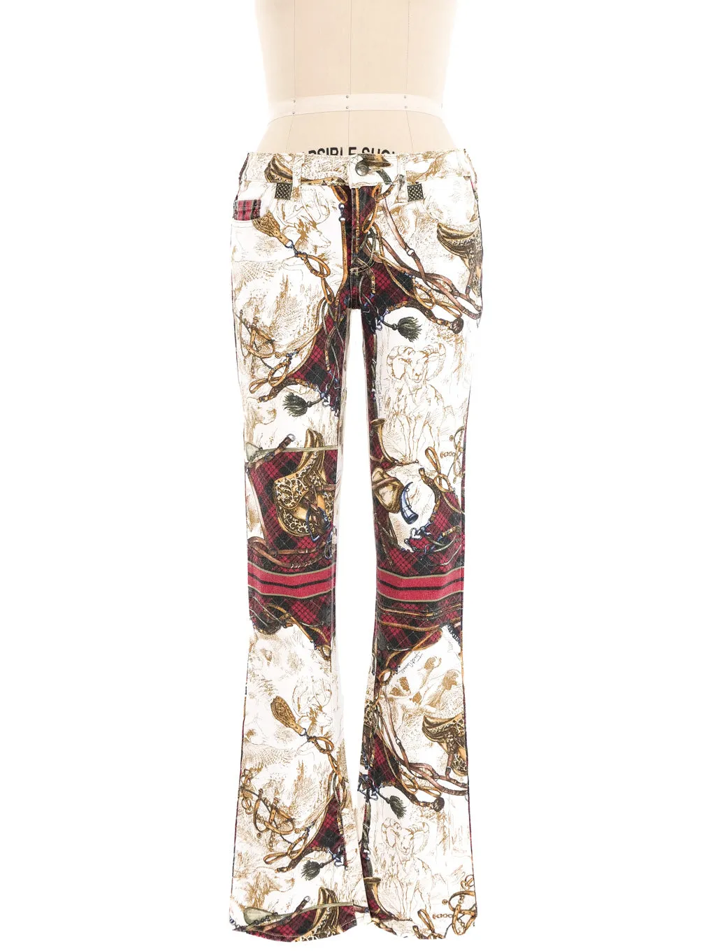 Just Cavalli By Roberto Cavalli Equestrian Print Jeans