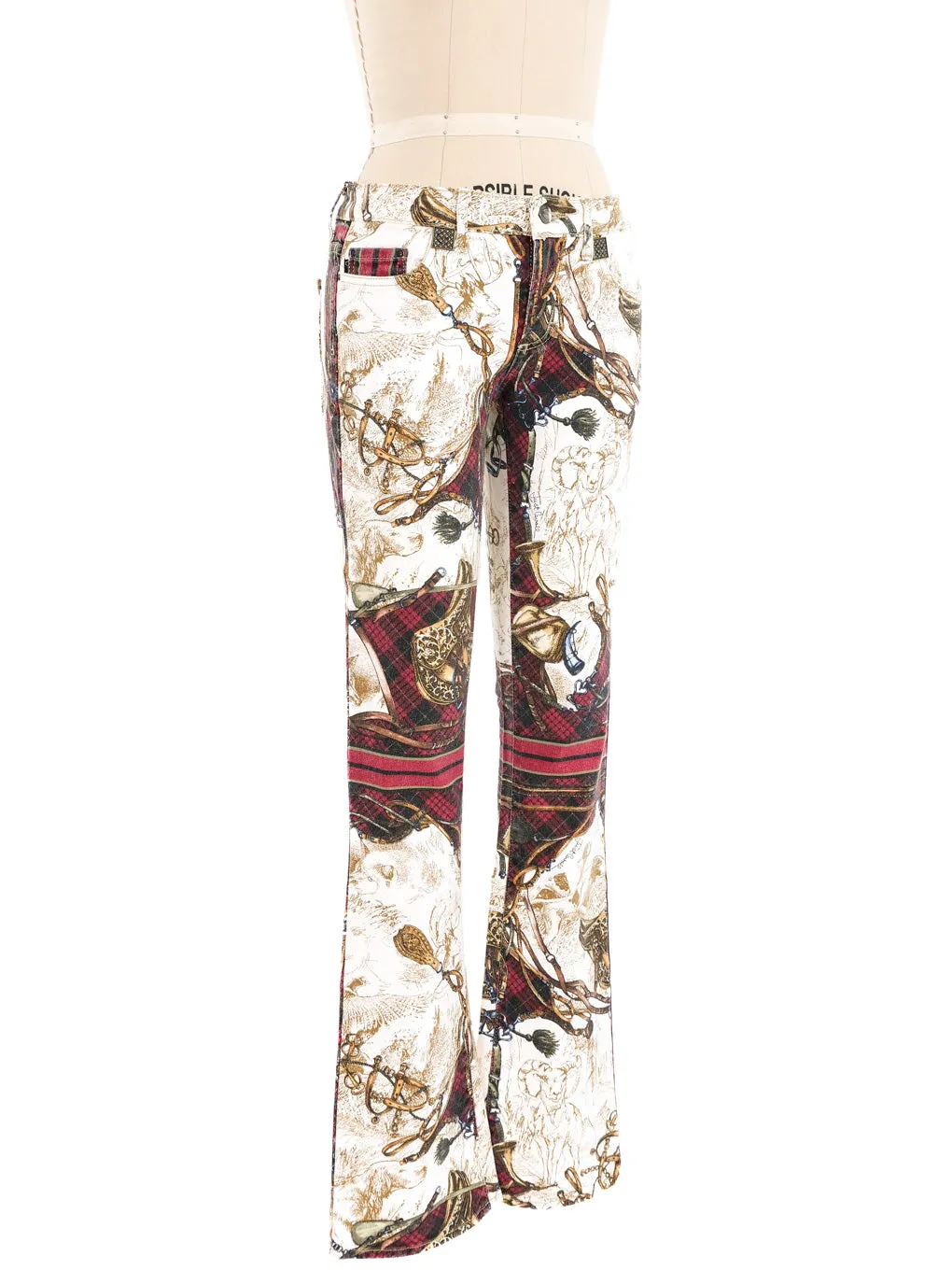 Just Cavalli By Roberto Cavalli Equestrian Print Jeans