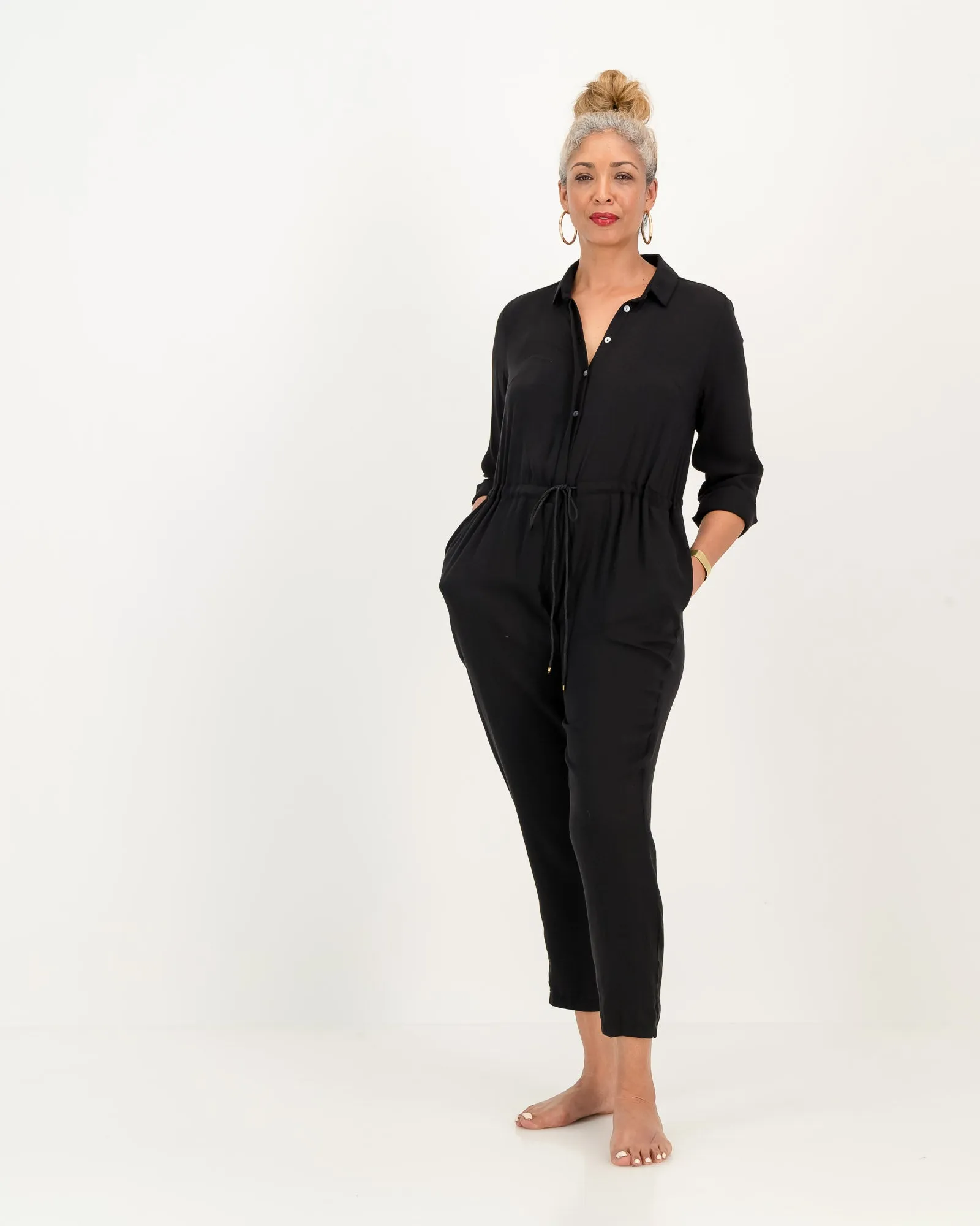 karen jumpsuit - black