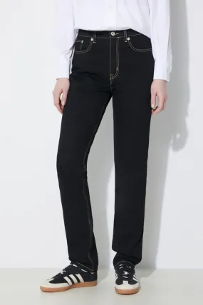 Kenzo jeans Solid Asagao Straight women's FD62DP2106C1.BM