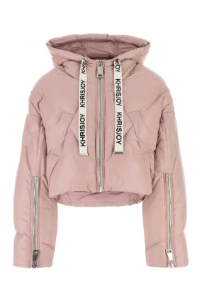 Khrisjoy Pastel Pink Nylon Down Jacket