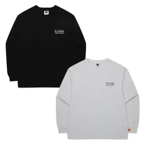 KODAK  |Unisex Street Style U-Neck Long Sleeves Plain Cotton