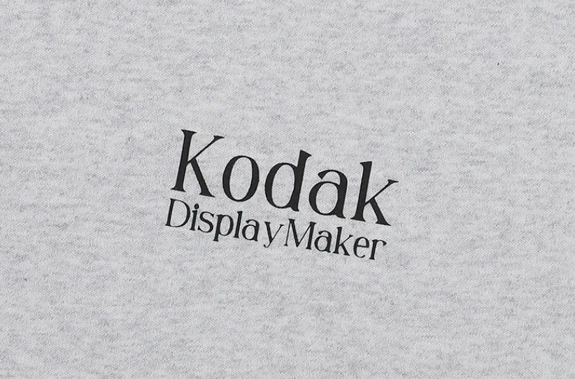 KODAK  |Unisex Street Style U-Neck Long Sleeves Plain Cotton