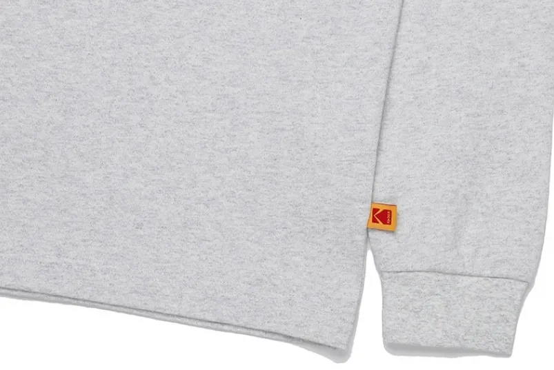 KODAK  |Unisex Street Style U-Neck Long Sleeves Plain Cotton