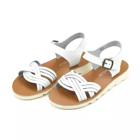 l'amour - White Athena Braided Sandal