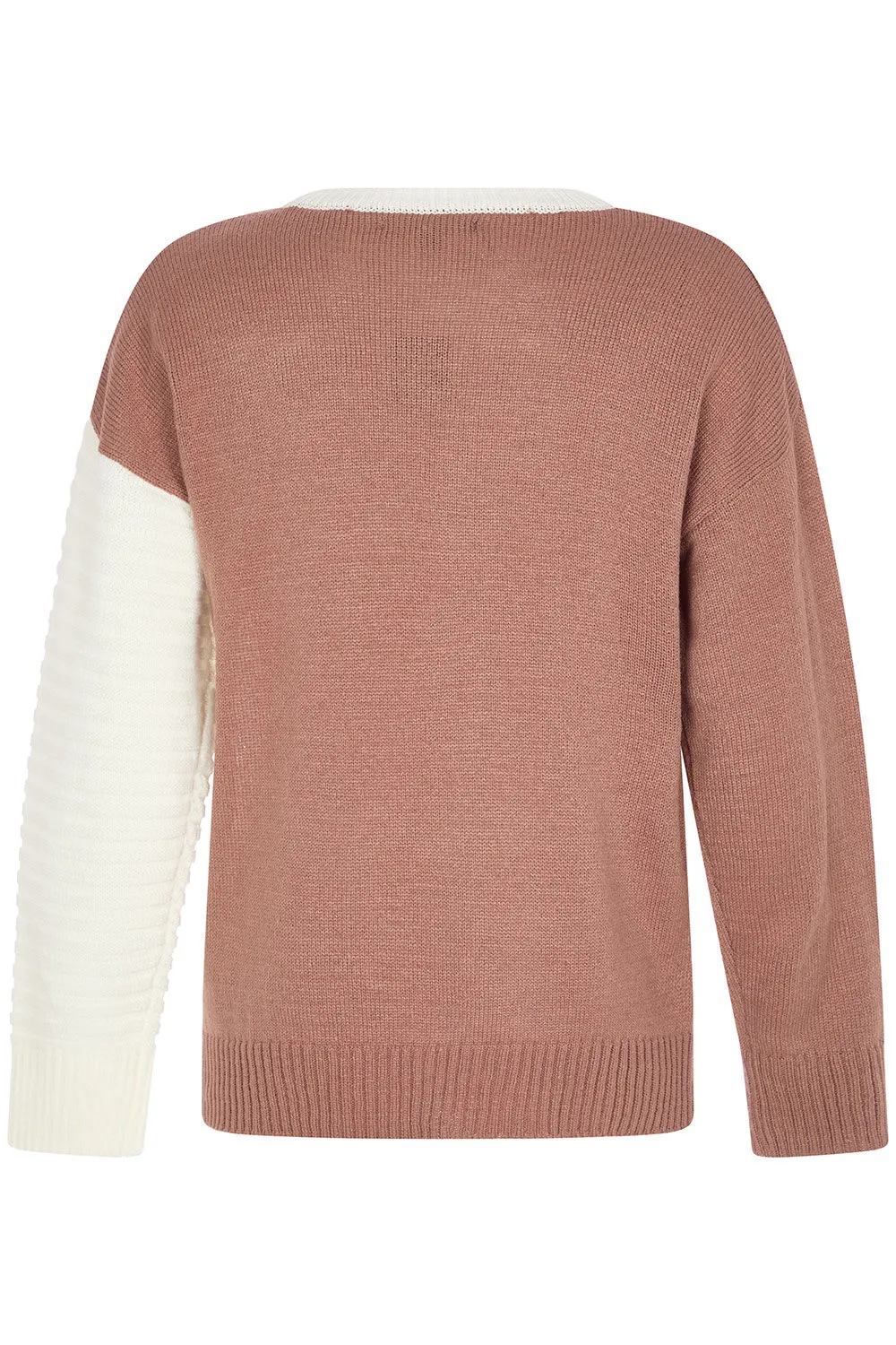 Long Sleeve Animal Colour Block Jumper