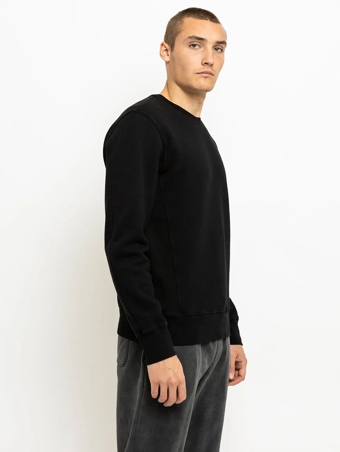 Long Sleeve Duofold Top - Black