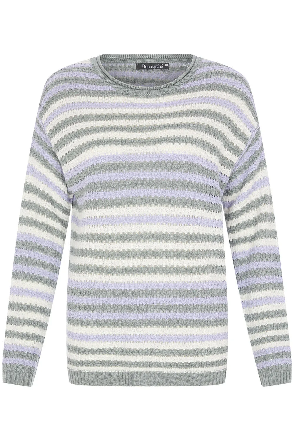 Long Sleeve Knit Stripe Jumper