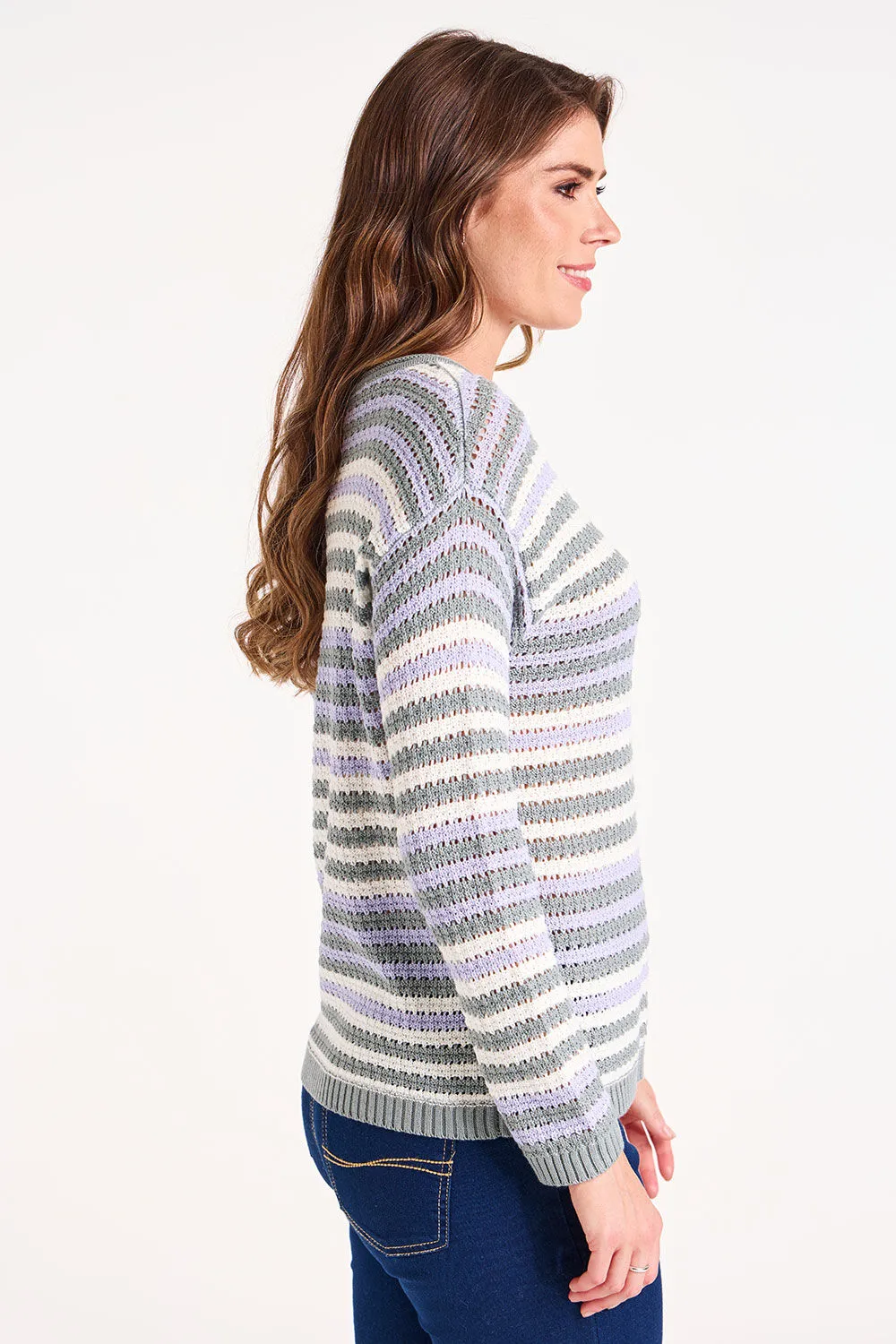 Long Sleeve Knit Stripe Jumper