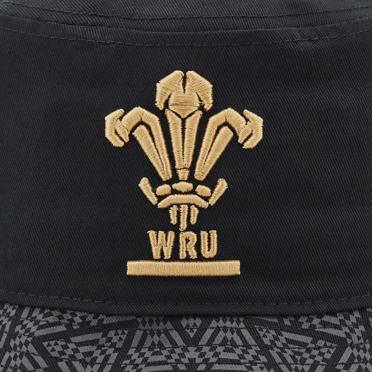 Macron Wales Rugby Bucket Hat Black