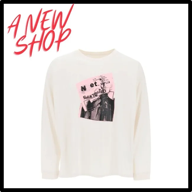 Maison Margiela  |Crew Neck Unisex Street Style Long Sleeves Cotton