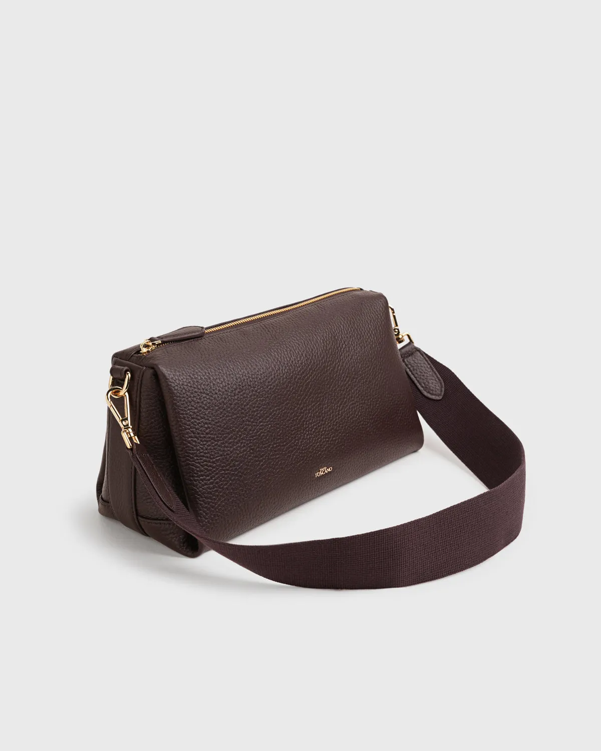 Marlows Oblong Shoulder Bag (Dark Plum)