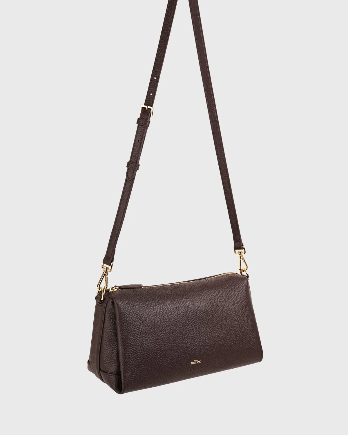 Marlows Oblong Shoulder Bag (Dark Plum)