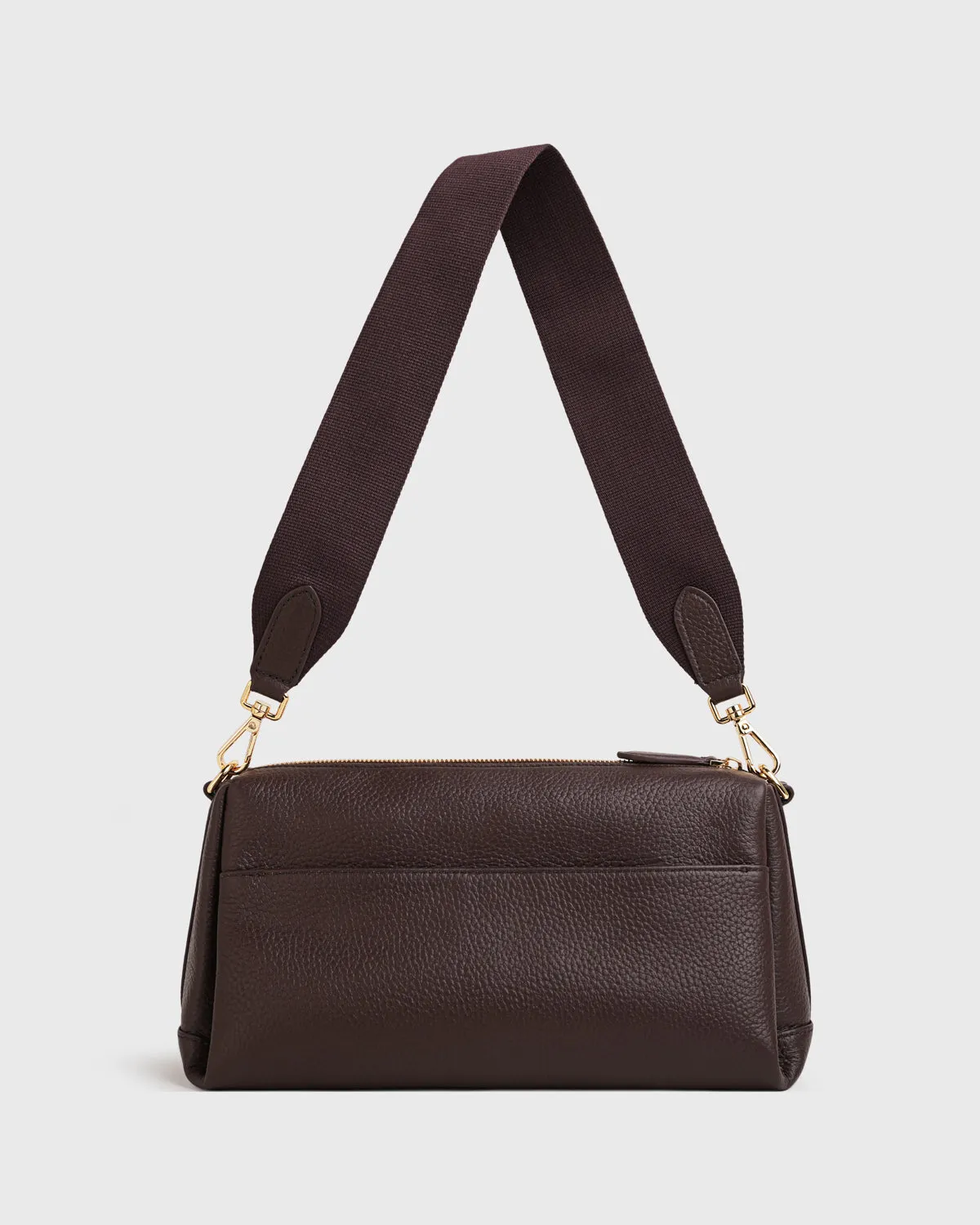 Marlows Oblong Shoulder Bag (Dark Plum)