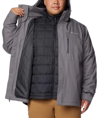 Men's Columbia Abiqua Falls Interchange Waterproof Detachable Hood 3-in-1 Jacket