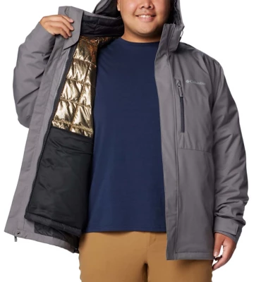 Men's Columbia Abiqua Falls Interchange Waterproof Detachable Hood 3-in-1 Jacket