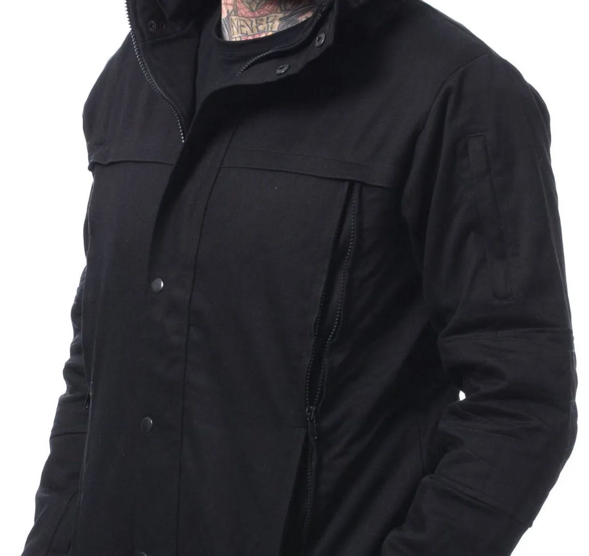 men's jacket Vixxsin - LINCOLN - BLACK - DAMAGED - MY489  -  Metal-shop